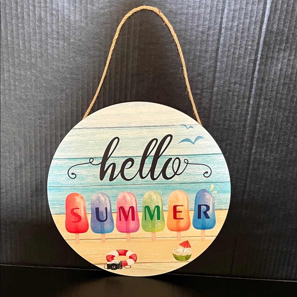 Colorful Summer Popsicle Wall Decor